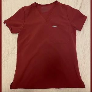 FIGS x2 Scrub Set(s) in DARK CHERRY